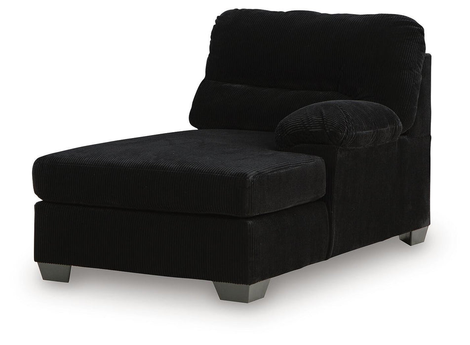 SimpleJoy - RAF Corner Chaise - Onyx - Simple Home Plus