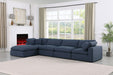 Comfy - 5 Piece Linen Modular Sectional With Chaise - Simple Home Plus