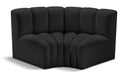 Arc - Faux Leather 2 Piece Modular Sofa - Simple Home Plus