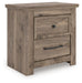 Rusticott - Brown - Two Drawer Night Stand - Simple Home Plus
