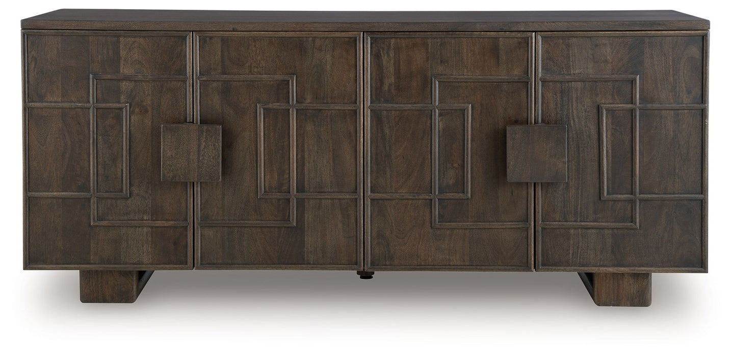 Cato - Dark Brown - Accent Cabinet - Simple Home Plus