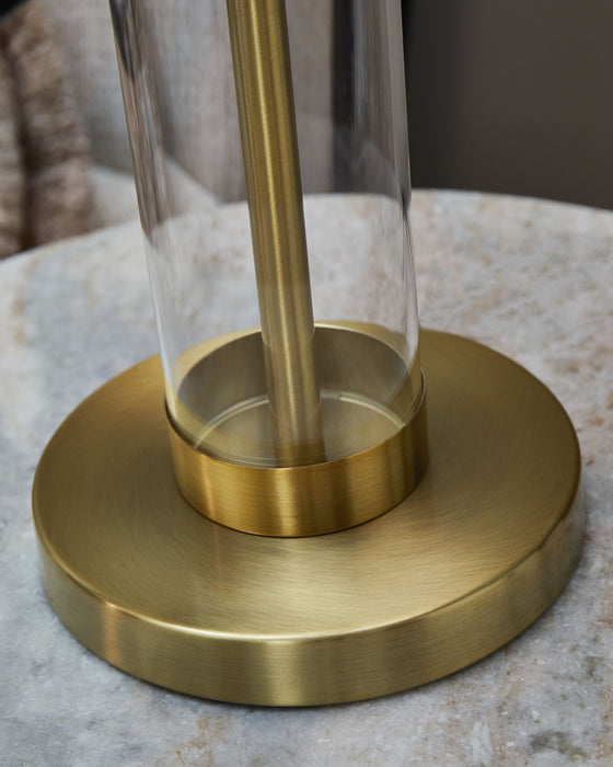 Orenman - Clear / Brass Finish - Glass Table Lamp (Set of 2) - Simple Home Plus