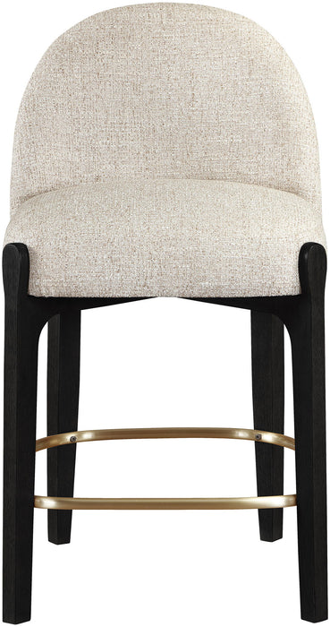 Torino - Counter Stool With Brushed Black Base - Simple Home Plus