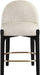 Torino - Counter Stool With Brushed Black Base - Simple Home Plus