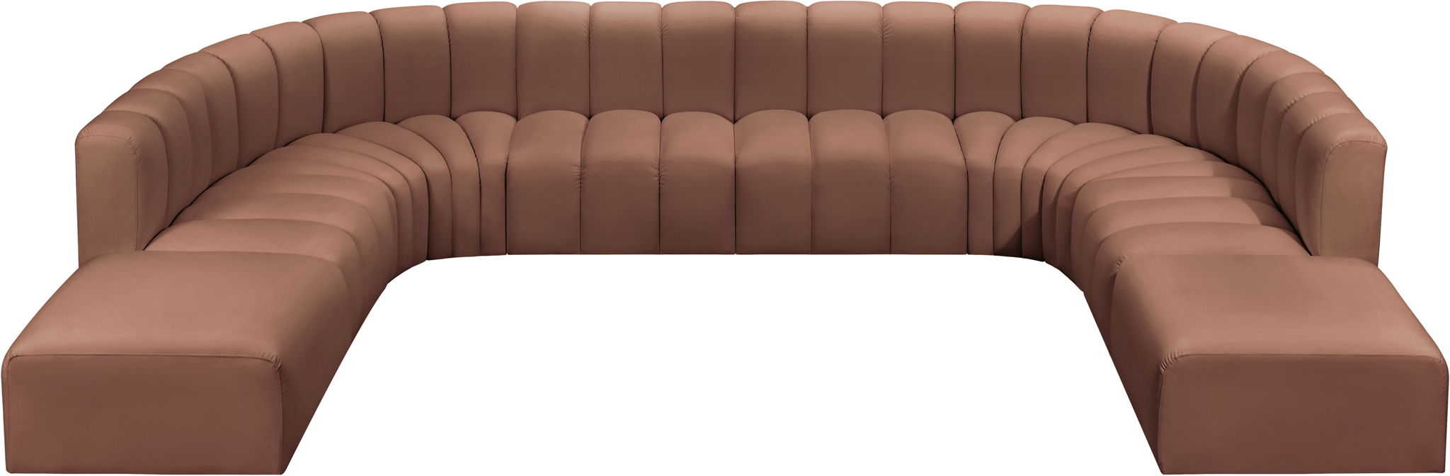 Arc - Faux Leather Modular Sectional - Simple Home Plus