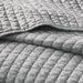 Keaton - Reversible Coverlet Set - Gray - Simple Home Plus