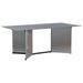 Emery - Rectangular Mirrored Dining Table - Silver - Simple Home Plus