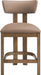 Lavrin - Vegan Leather Upholstered Counter Stool (Set of 2) - Walnut Base - Simple Home Plus