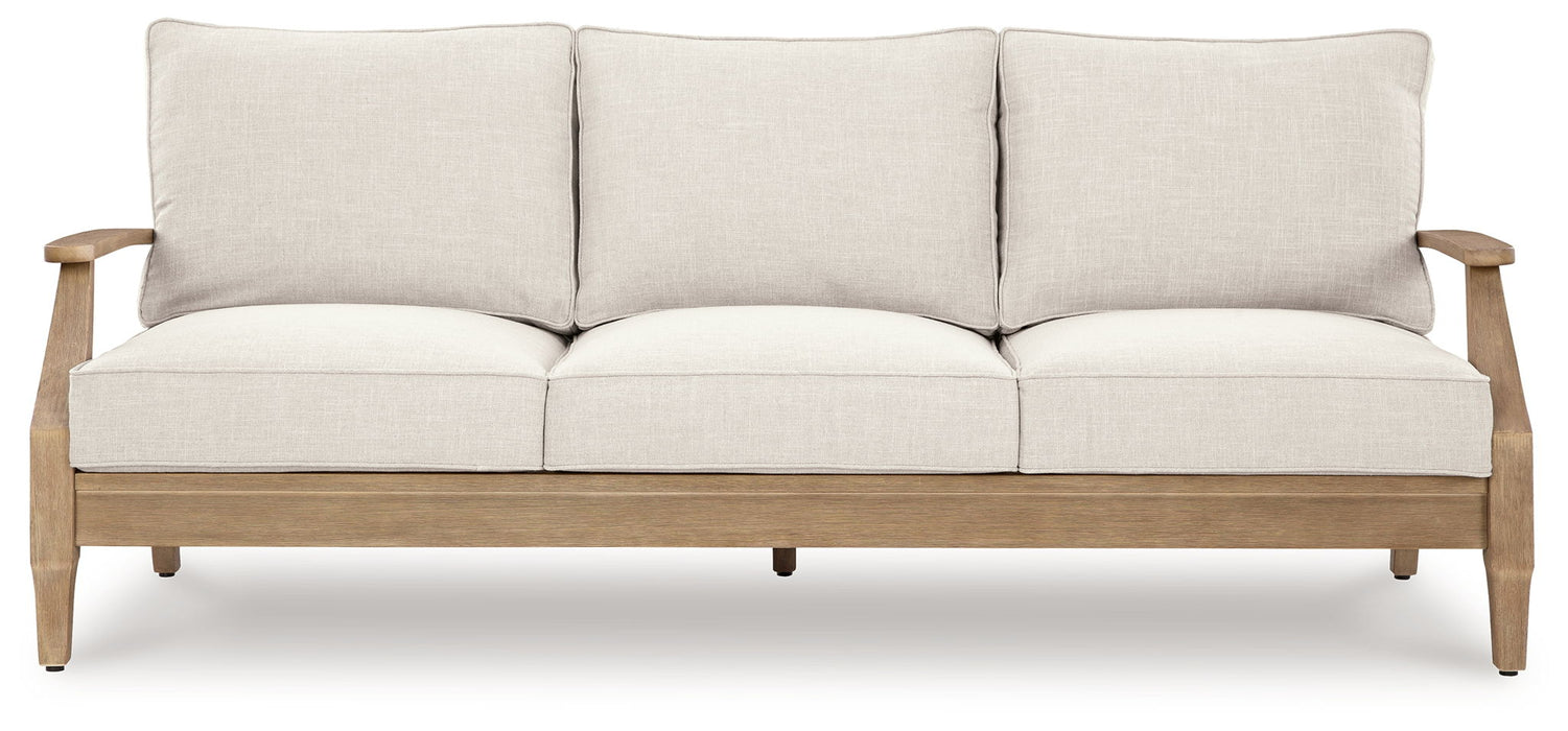 Carter Hall - Sofa With Cushion - Beige - Simple Home Plus