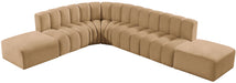 Arc - Velvet 7 Piece Corner Modular Sofa - Simple Home Plus