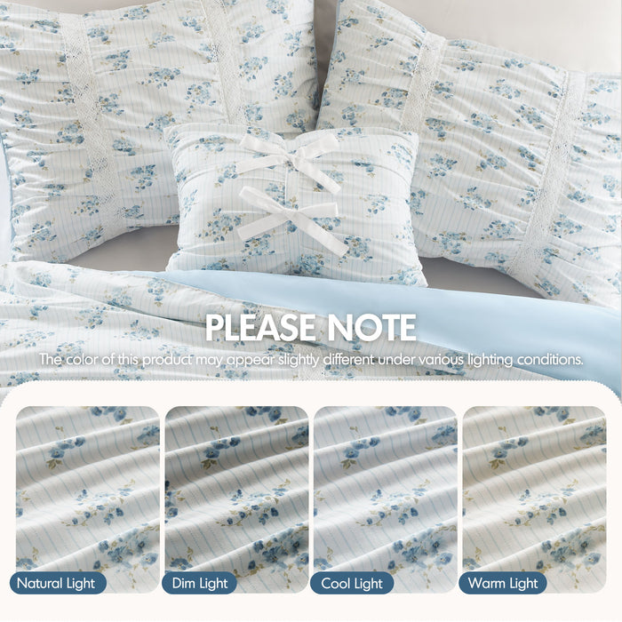 Anabelle - Queen Comforter Set - Blue
