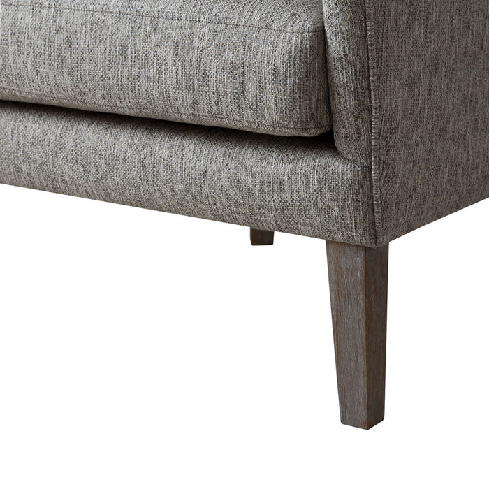 Arianna - Swoop Wing Chair - Gray - Simple Home Plus