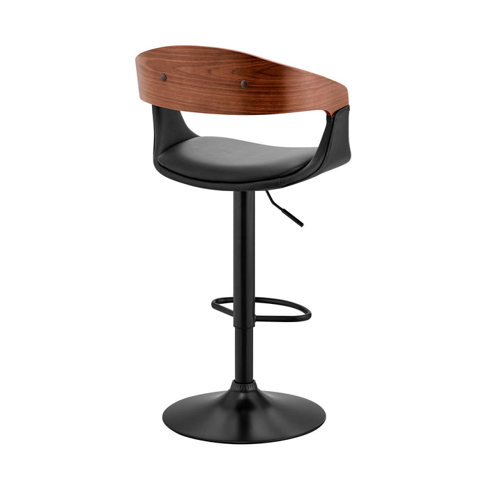 Benson - Adjustable Bar Stool - Walnut Wood - Simple Home Plus