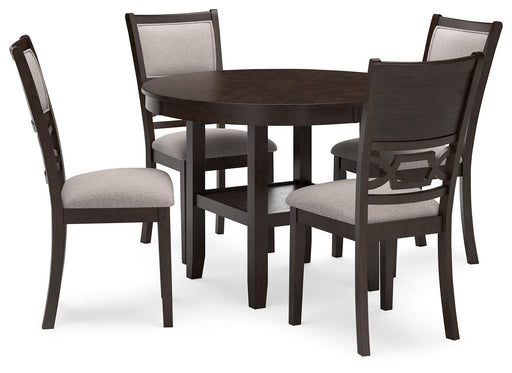 Langwest - Brown - Dining Room Table Set (Set of 5) - Simple Home Plus