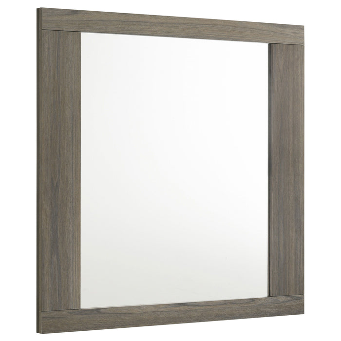 Fenwick - Dresser Mirror - - Gray Oak - Simple Home Plus