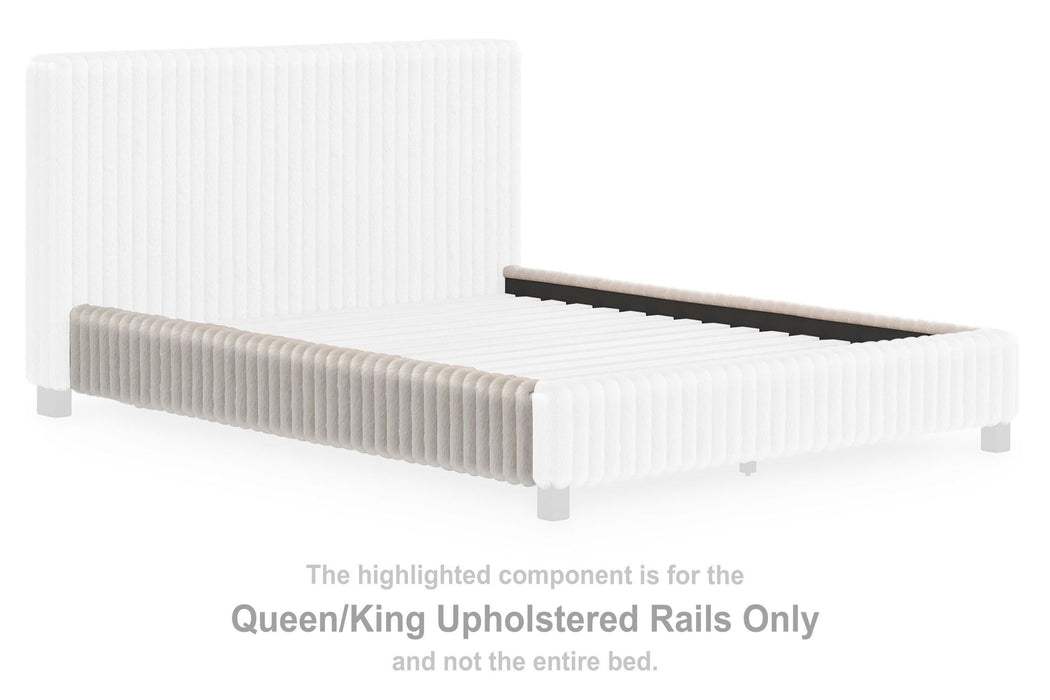 Zuraleus - Queen / King Upholstered Rails - Gray - Simple Home Plus