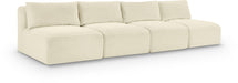Shaggy - 4 Seat Modular Armless Sofa - Simple Home Plus