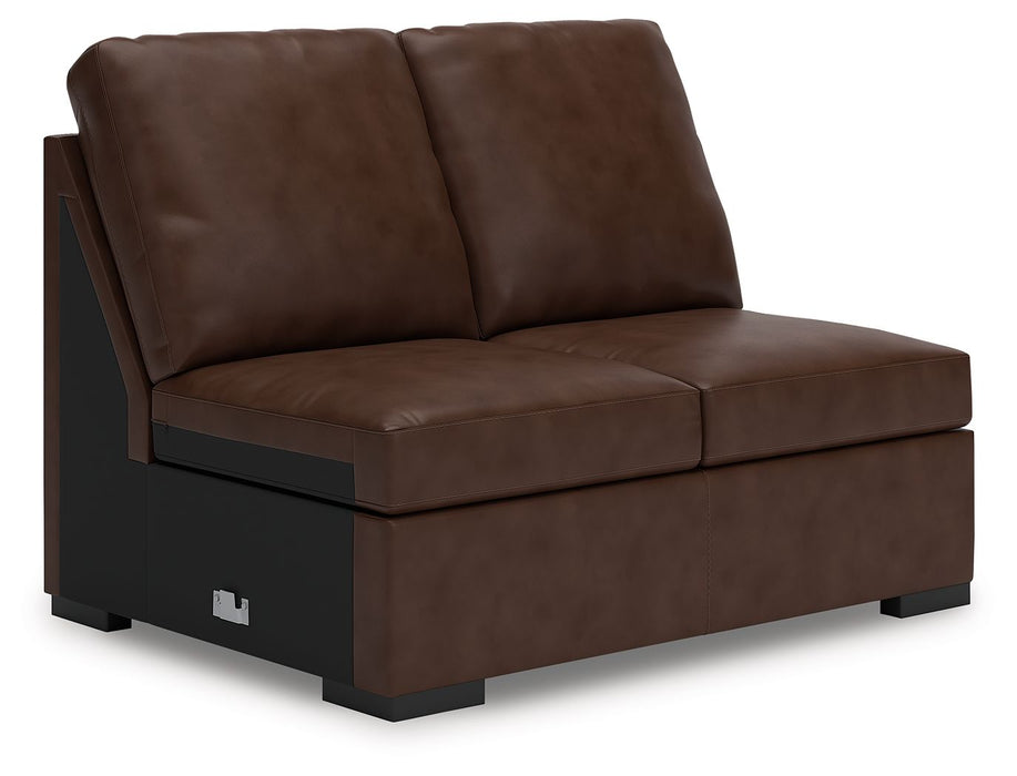 McDowlan - Armless Loveseat - Coffee - Simple Home Plus