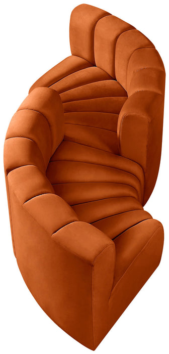 Arc - Velvet 4 Piece Curved Modular Sofa - Simple Home Plus