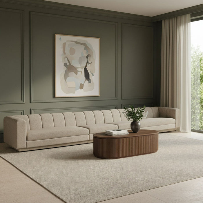 Modari - Sectional - Beige - Simple Home Plus