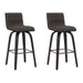 Vienna - 26" Swivel Counter Stool - Black Wood - Simple Home Plus