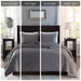 Harper - Reversible 3 Piece Coverlet Set - Gray - Simple Home Plus