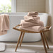Diagonal Ribbed - 6 Piece Towels Set - Beige - Simple Home Plus