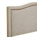Nadine - Queen Upholstery Headboard - Natural - Simple Home Plus