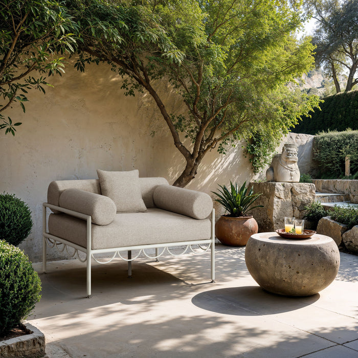 Portofino - Resilient Water Repellent Fabric Upholstered Outdoor Patio Chair - Simple Home Plus