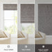 Quincy - 31x64" Total Blackout Cordless Roman Shade - Gray - Simple Home Plus