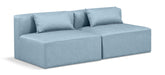 Cube - Modular 2 Seat Armless Sofa - Simple Home Plus