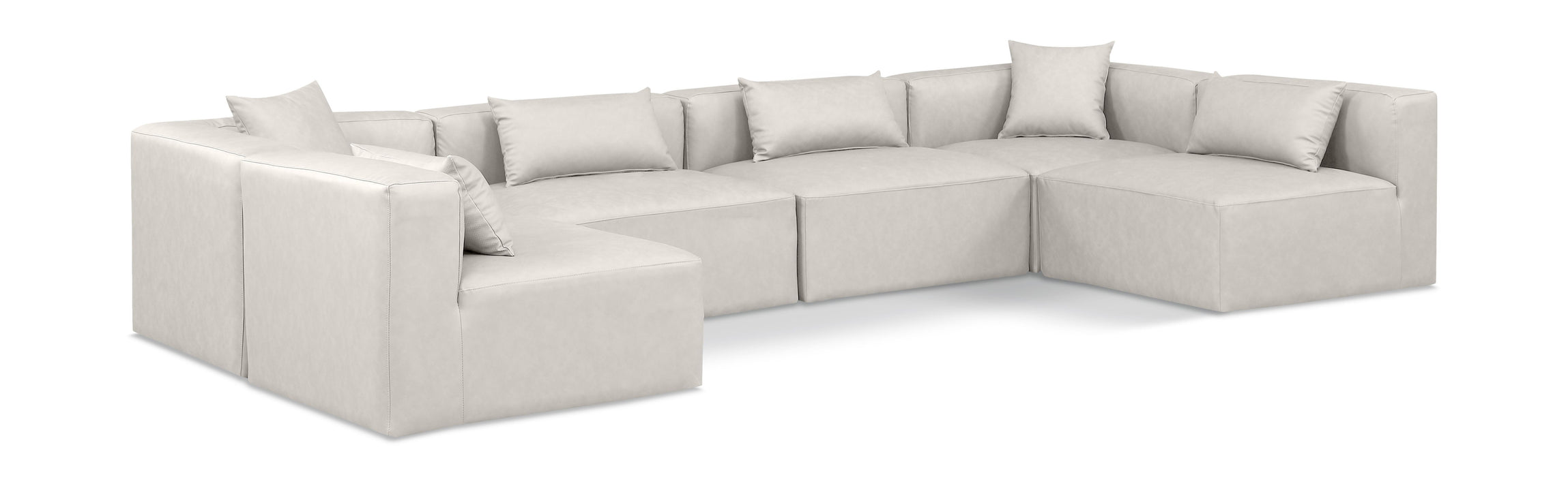Cube - 6 Piece Modular Armless Sectional - Simple Home Plus