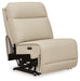 Double Deal - Power Armless Recliner With Adj Headrest - Almond - Simple Home Plus