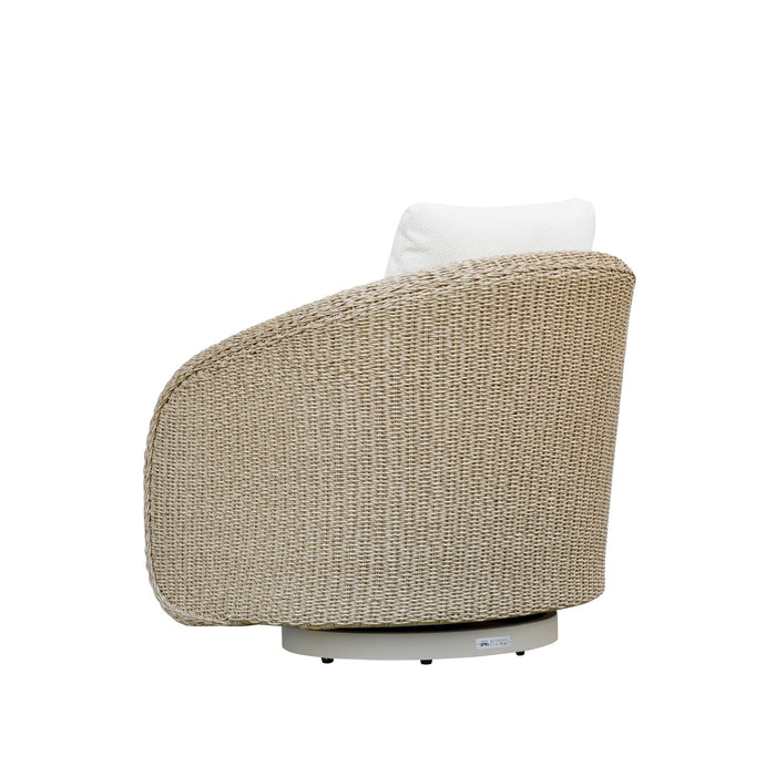 Pavilion - Outdoor Swivel Club Chair - White - Simple Home Plus