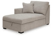 ModMax Luxe - LAF Corner Chaise With Storage - Flint - Simple Home Plus