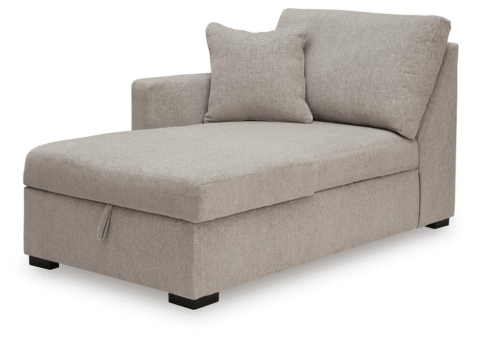 ModMax Luxe - LAF Corner Chaise With Storage - Flint - Simple Home Plus