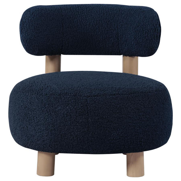 Zonie - Boucle Upholstered Barrel Back Accent Chair - Simple Home Plus