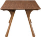 Glenwood - 71" Solid Wood And Walnut Veneer Dining Table - Brown - Simple Home Plus