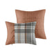 Blake - Plaid Comforter Set - Tan / Gray - Simple Home Plus