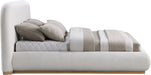 Vaughn - Chenille Bed With Natural Base - Simple Home Plus