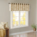 Saratoga - Fretwork Print Grommet Top Window Valance - Beige / Gold - Simple Home Plus