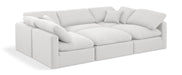 Indulge - Linen 6 Piece Modular Sectional - White - Simple Home Plus