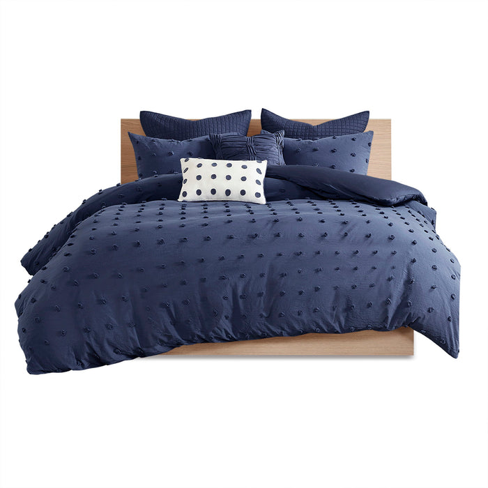Brooklyn - King Duvet Cover Set - Indigo Blue