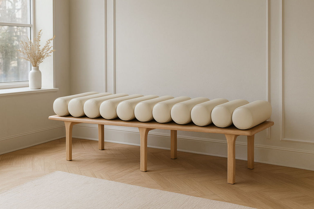 Landon - Bench With Natural Base - Simple Home Plus