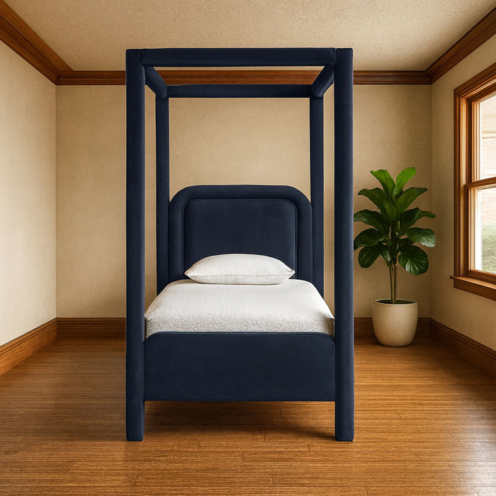 Salina - Velvet Upholstered Bed - Simple Home Plus
