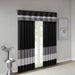 Amherst - Polyoni Pintuck Window Valance - Black - Simple Home Plus
