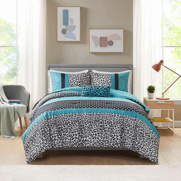 Mi Zone Chloe - Comforter Set - Teal - Simple Home Plus