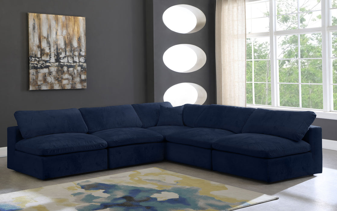 Cozy - 5 Piece Modular Corner Armless Sectional - Simple Home Plus