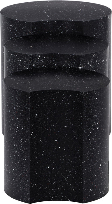 Dimple - 3 Piece Modular End Table - Terazzo Finish