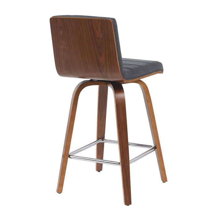 Vienna - Swivel Bar Stool - Walnut Base - Simple Home Plus